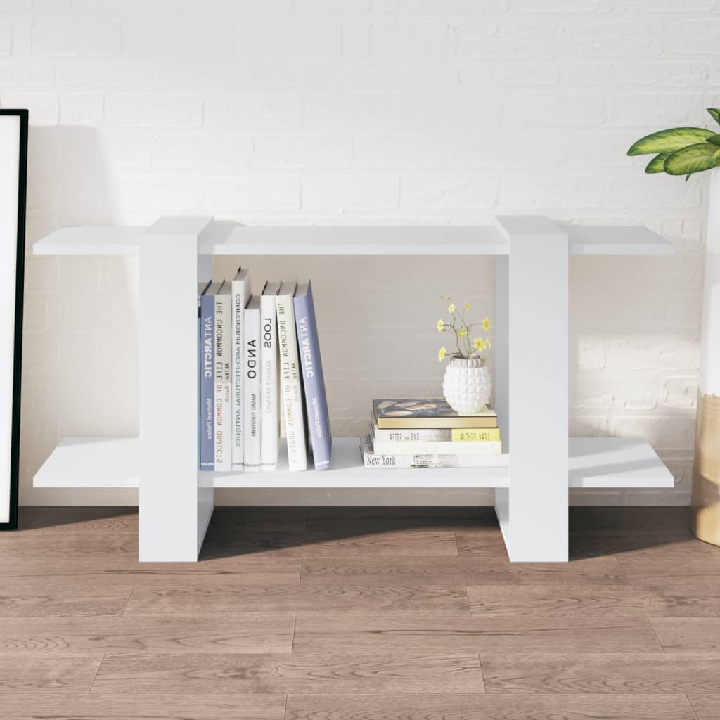 vidaXL Regał na książki, biały, 100x30x51 cm, materiał drewnopochodny