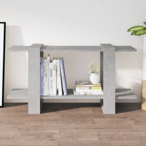 vidaXL Regał, betonowy szary, 100x30x51 cm, materiał drewnopochodny