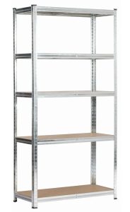 Metalowy srebrny regał 180 cm M5-C22