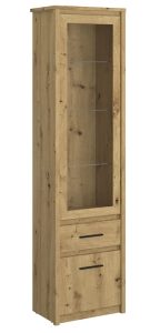 Szklana Witryna Do Salonu Dąb Artisan W9-T45