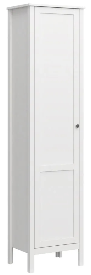Biały słupek zamykany z półkami D4-B81