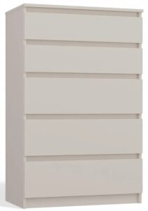 Minimalistyczna Komoda Z 5 Szufladami Kaszmir T1-M68