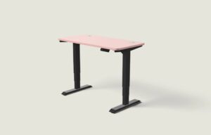 Desktronic – Biurko HomePro – Czarny / Zgaszony róż / 120×60 cm