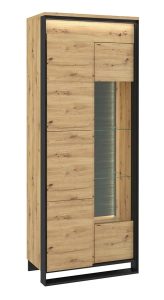 Industrialna witryna do salonu dąb artisan – QA S0-K43