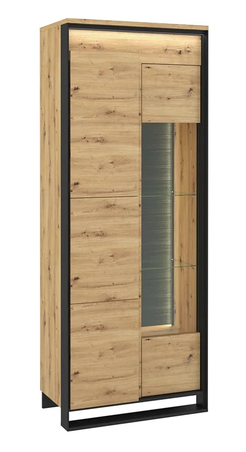 Industrialna witryna do salonu dąb artisan – QA S0-K43