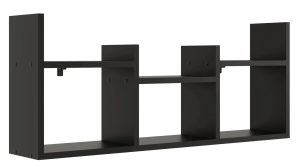 Czarna minimalistyczna nadstawka na biurko H4-G94