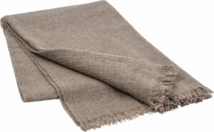 Koc Merino 130 x 200 cm fungi – miękki, ciepły, naturalny materiał