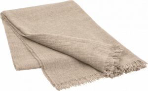 Koc Merino 130 x 200 cm moonbeam – miękki i ciepły koc, elegancki kolor, idealny na chłodne wieczory