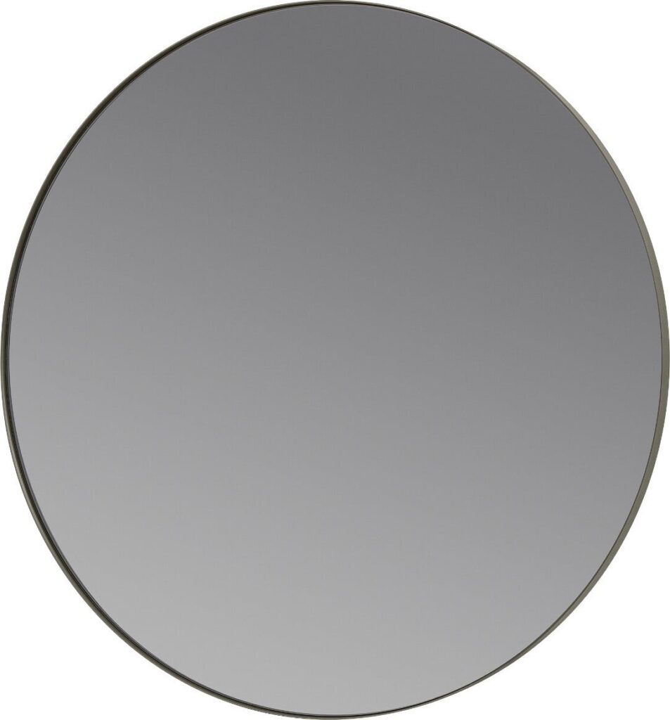 Lustro ścienne Rim 50 cm steel gray przydymione – elegancki design, modne wykończenie, praktyczne zastosowanie