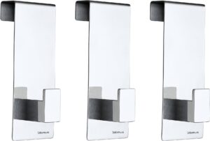 Wieszaki na drzwi Menoto stal polerowana 3 szt. – nowoczesny design, wysoka jakość, praktyczne rozwiązania