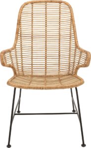 Fotel Lake rattanowy – elegancki design, naturalny materiał, wygodny i trwały