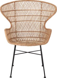 Fotel Oudon rattanowy – elegancki design, naturalny materiał, wygoda użytkowania