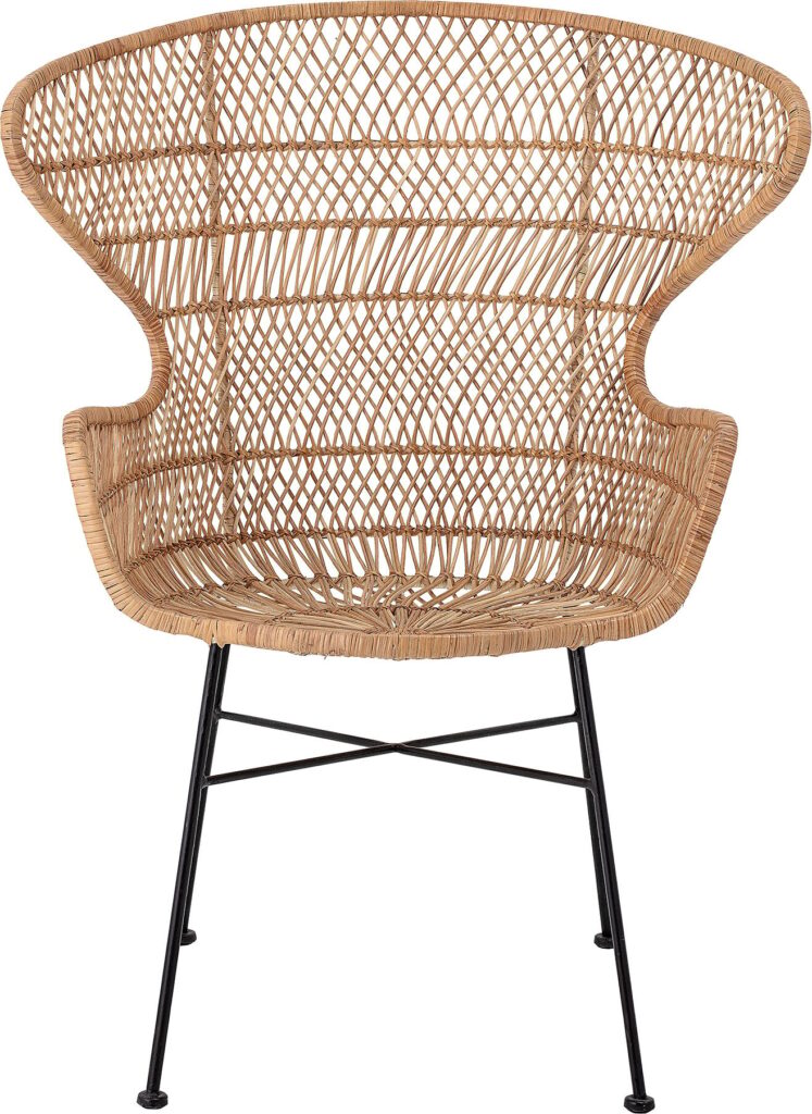Fotel Oudon rattanowy – elegancki design, naturalny materiał, wygoda użytkowania
