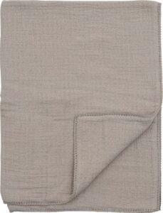 Kocyk dziecięcy Muslin 80 x 100 cm – miękki, beżowy, idealny do wózka i łóżeczka