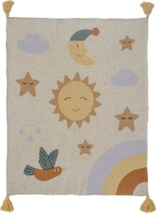 Narzuta Vigge 80 x 100 cm – elegancki design, miękka tkanina, idealna do sypialni i salonu