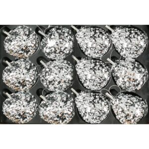 Bombka 8 cm mix 40021 – różnorodne wzory, idealne do dekoracji, plastikowe, lekkie