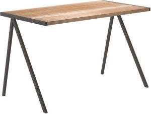 Biurko elg dębowy blat sepia rama – elegancki design, funkcjonalność, wysokiej jakości materiały