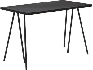 Biurko skog dębowy czarny blat czarna rama – elegancki design, trwałe materiały, funkcjonalność