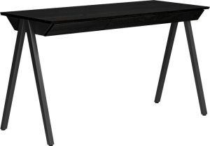 Biurko Vogel duże z czarnym blatem czarne nogi – elegancki design, funkcjonalność, nowoczesny styl