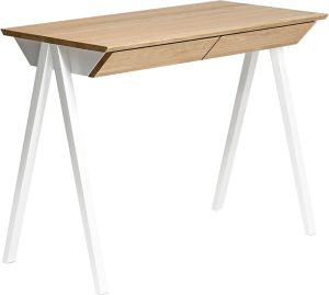 Biurko vogel małe białe nogi – elegancki design, kompaktowe wymiary, nowoczesny styl
