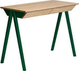 Biurko vogel małe zielone nogi – nowoczesny design, kompaktowy rozmiar, idealne do małych przestrzeni