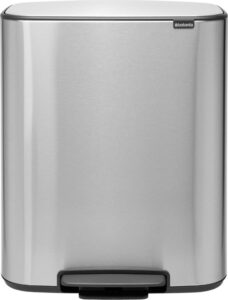Kosz na śmieci Bo Pedal Bin 60 l z powłoką FPP – praktyczny, nowoczesny, 60 litrów, materiał FPP