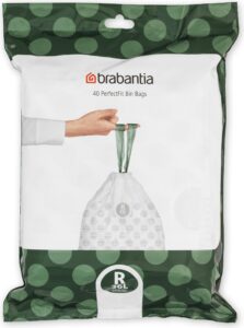 Worki na śmieci Brabantia PerfectFit rozmiar R 36 l 40 szt. – idealne dopasowanie, pojemność 36 l, wysoka jakość
