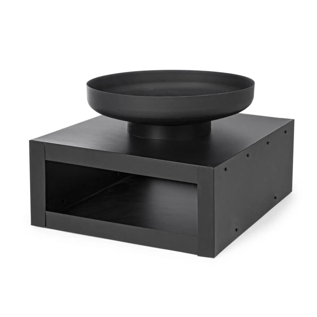 Palenisko na drewno EFESTO 70×70 Bizzotto czarne stal