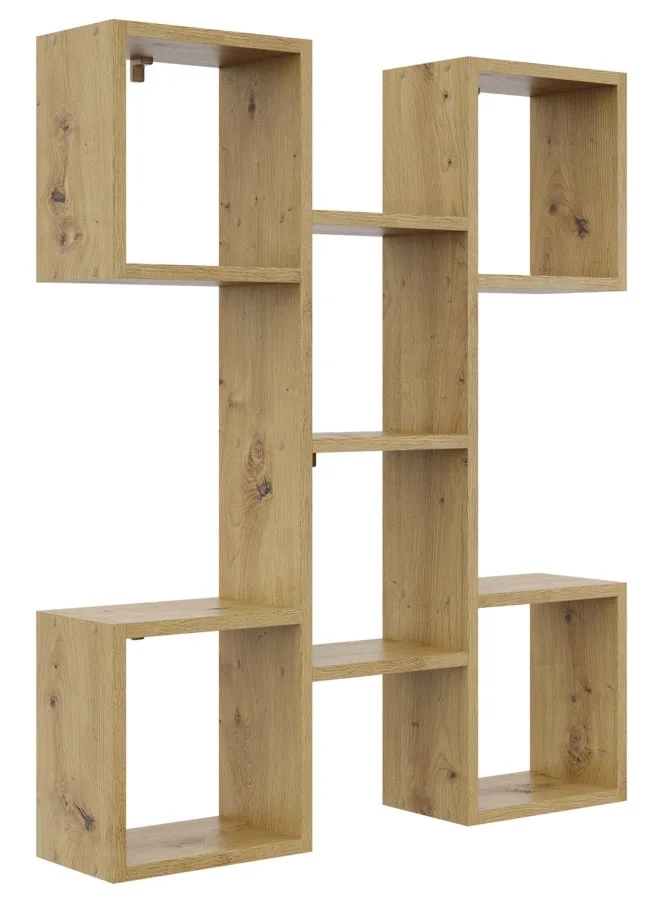 Regał na ścianę, półka dąb artisan H4-L97