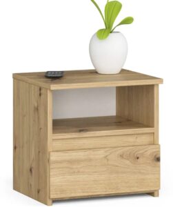 Stojąca szafka nocna z szufladą dąb artisan E5-E46