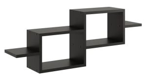 Czarna Minimalistyczna Półka Ścienna Z5-P90