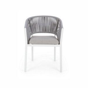 Krzesło Fiora aluminium białe