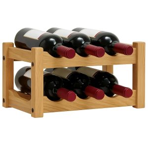 Drewniany stojak na wino T9-D19