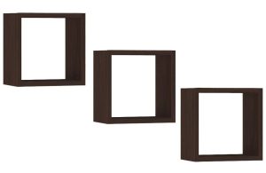 3 Sztuki Półek Ściennych Wenge A8-G86