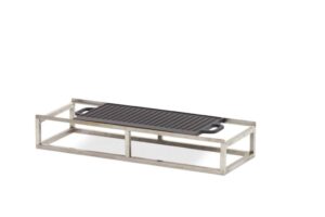 Grill do paleniska gazowego prostokątny FOGO   Marroni Grills antracytowy