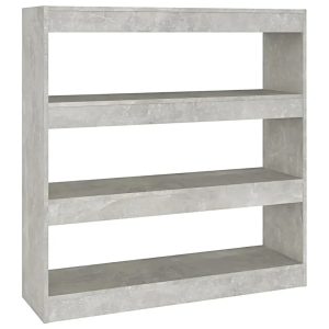 Regał do salonu w kolorze szarego betonu W2-W88