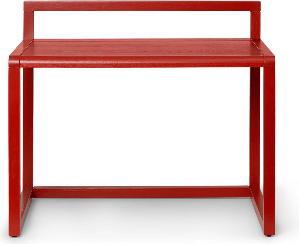 Biurko Little Architect czerwone – nowoczesny design, funkcjonalne, idealne dla dzieci