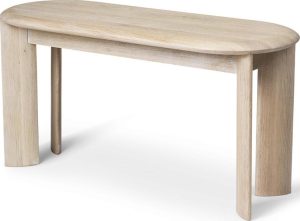 Ławka Bevel naturalna – elegancki design, jasne drewno, styl skandynawski