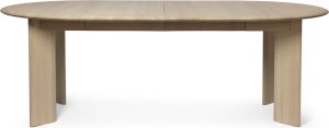 Stół Bevel naturalny z drewna bukowego z 2 wysuwanymi blatami – elegancki design, funkcjonalność, naturalne wykończenie