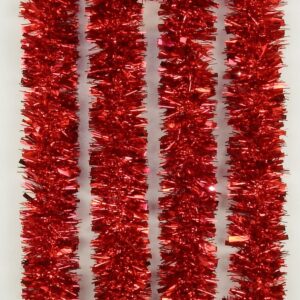Girlanda Noel śr.7 cm dł.2 m czerwona – dekoracyjna girlanda, świąteczna, kolor czerwony, długość 2 metry