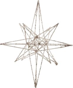 Dekoracja świąteczna Star gwiazda 35 cm trójwymiarowa – elegancka ozdoba, świąteczny klimat, 3D