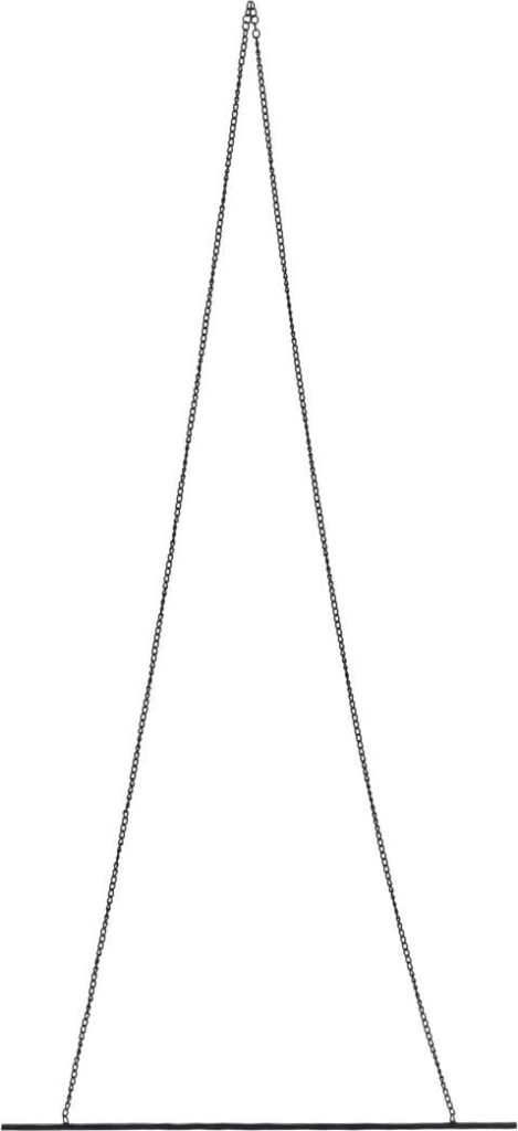 Dekoracja wisząca Nicky prosta 150 cm czarna – minimalistyczny design, elegancki kolor, idealna do nowoczesnych wnętrz