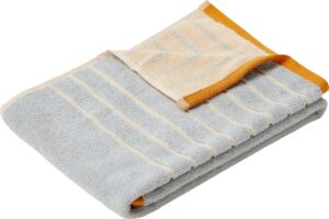 Ręcznik Hübsch 50 x 100 cm beżowo-niebieski – miękki materiał, elegancki design, idealny do łazienki