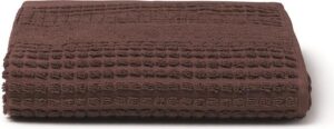 Ręcznik Check 50 x 100 cm czekoladowy – miękki, chłonny, doskonały do łazienki
