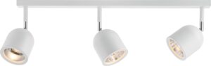 Kinkiet Spark 3 biały z łączeniem srebrnym – nowoczesny design, energooszczędność, elegancki akcent