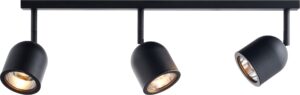 Kinkiet Spark 3 czarny z łączeniem czarnym – nowoczesny design, idealne do salonu, sypialni, biura