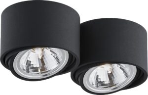 Lampa sufitowa Lumos podwójna czarna – nowoczesny design, elegancka forma, wysoka jakość