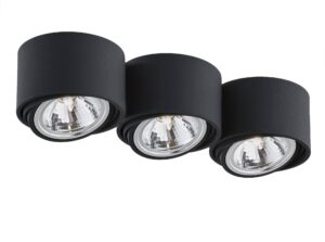 Lampa sufitowa Lumos potrójna czarna – nowoczesny design, elegancki kolor, stylowy wygląd