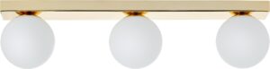 Lampa sufitowa Mija złota – elegancki design, idealna do nowoczesnych wnętrz