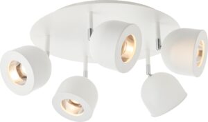 Lampa sufitowa Pilar 5 biała – elegancki design, nowoczesny styl, idealna do każdego wnętrza